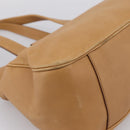 CELINE Shoulder Bag Leather Beige Gold Auth 203198A-13