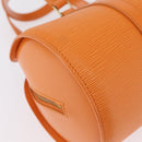 LOUIS VUITTON Epi Soufflot Hand Bag Orange Mandarin M5222H LV Auth 203201V-9