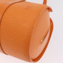 LOUIS VUITTON Epi Soufflot Hand Bag Orange Mandarin M5222H LV Auth 203201V-16