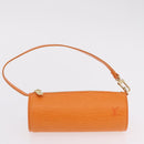 LOUIS VUITTON Epi Soufflot Hand Bag Orange Mandarin M5222H LV Auth 203201V-21