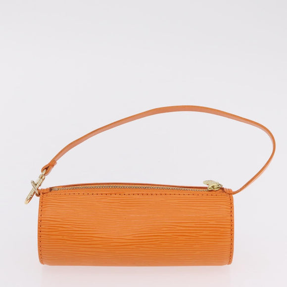 LOUIS VUITTON Epi Soufflot Hand Bag Orange Mandarin M5222H LV Auth 203201V