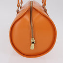 LOUIS VUITTON Epi Soufflot Hand Bag Orange Mandarin M5222H LV Auth 203201V-4