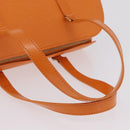 LOUIS VUITTON Epi Soufflot Hand Bag Orange Mandarin M5222H LV Auth 203201V-7