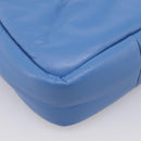 PRADA Hand Bag Leather 2way Blue Silver Auth 203202SAM-15