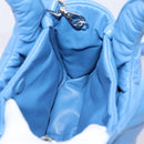 PRADA Hand Bag Leather 2way Blue Silver Auth 203202SAM-19