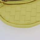 BOTTEGA VENETA INTRECCIATO Shoulder Bag Leather Yellow Gold Auth 203203V-15