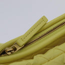 BOTTEGA VENETA INTRECCIATO Shoulder Bag Leather Yellow Gold Auth 203203V-9