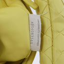 BOTTEGA VENETA INTRECCIATO Shoulder Bag Leather Yellow Gold Auth 203203V-11