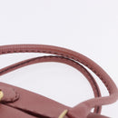 FENDI Celeria Tote Bag Leather Pink Gold Auth 203204-15