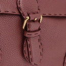 FENDI Celeria Tote Bag Leather Pink Gold Auth 203204-23