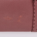 FENDI Celeria Tote Bag Leather Pink Gold Auth 203204-3