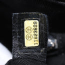 CHANEL Paris New York Line Matelasse Tote Bag Nylon Black Silver CC Auth 203206A-26