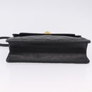 CHANEL Matelasse Shoulder Bag Lamb Skin Black Gold CC Auth 203208-10