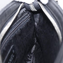 CHANEL Choco Bar line COCO Mark Chain Bag Leather Black Silver CC Auth 203211V-19