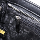 CHANEL Choco Bar line COCO Mark Chain Bag Leather Black Silver CC Auth 203211V-21
