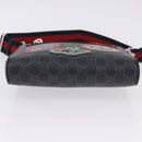 GUCCI GG Supreme Sherry Line Shoulder Bag PVC Black Silver 547751 Auth 203212M-11