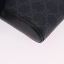 GUCCI GG Supreme Sherry Line Shoulder Bag PVC Black Silver 547751 Auth 203212M-14