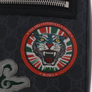GUCCI GG Supreme Sherry Line Shoulder Bag PVC Black Silver 547751 Auth 203212M-19
