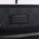GUCCI GG Supreme Sherry Line Shoulder Bag PVC Black Silver 547751 Auth 203212M-20