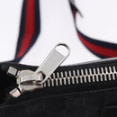 GUCCI GG Supreme Sherry Line Shoulder Bag PVC Black Silver 547751 Auth 203212M-21