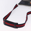 GUCCI GG Supreme Sherry Line Shoulder Bag PVC Black Silver 547751 Auth 203212M-7