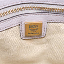 MCM Hand Bag Leather 2way Gray Gold Auth 203213-30