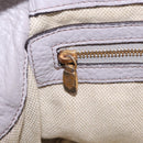 MCM Hand Bag Leather 2way Gray Gold Auth 203213-34