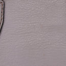 MCM Hand Bag Leather 2way Gray Gold Auth 203213-6
