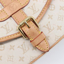 LOUIS VUITTON Monogram Mini Lin Saumur BB Bag White M12327 LV Auth 203218V-27