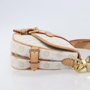LOUIS VUITTON Monogram Mini Lin Saumur BB Bag White M12327 LV Auth 203218V-3