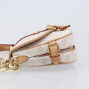 LOUIS VUITTON Monogram Mini Lin Saumur BB Bag White M12327 LV Auth 203218V-4