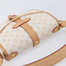 LOUIS VUITTON Monogram Mini Lin Saumur BB Bag White M12327 LV Auth 203218V-14