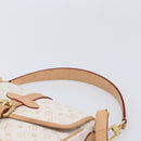 LOUIS VUITTON Monogram Mini Lin Saumur BB Bag White M12327 LV Auth 203218V-15