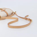 LOUIS VUITTON Monogram Mini Lin Saumur BB Bag White M12327 LV Auth 203218V-7