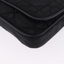 Christian Dior Chain Shoulder Bag Nylon Black Silver Auth 203219-15