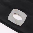 Christian Dior Chain Shoulder Bag Nylon Black Silver Auth 203219-9