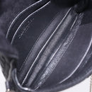 Christian Dior Chain Shoulder Bag Nylon Black Silver Auth 203219-10