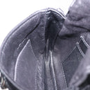Christian Dior Chain Shoulder Bag Nylon Black Silver Auth 203219-22