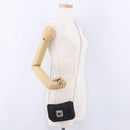 Christian Dior Chain Shoulder Bag Nylon Black Silver Auth 203219-23
