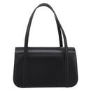 Burberrys Nova Check Hand Bag Canvas Leather Beige Silver Auth 203220V-3