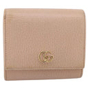 GUCCI Bifold Wallet Leather Pink Gold 598587 Auth 203221-13