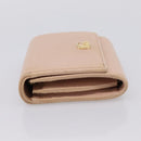 GUCCI Bifold Wallet Leather Pink Gold 598587 Auth 203221-3