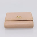 GUCCI Bifold Wallet Leather Pink Gold 598587 Auth 203221-6