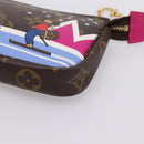 LOUIS VUITTON Monogram Ski Bear Mini Pochette Accessoires M67769 LV Auth 203222M-14
