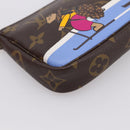 LOUIS VUITTON Monogram Ski Bear Mini Pochette Accessoires M67769 LV Auth 203222M-15