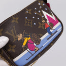LOUIS VUITTON Monogram Ski Bear Mini Pochette Accessoires M67769 LV Auth 203222M-19