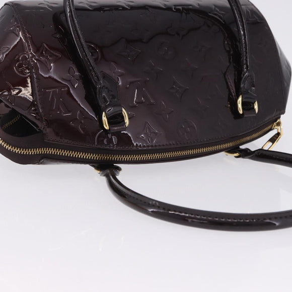 LOUIS VUITTON Vernis Sherwood PM Shoulder Bag Amarante M91493 LV Auth 203224V