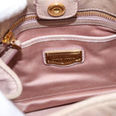 Miu Miu Hand Bag Leather 2way Beige Gold Auth 203225M-20