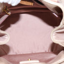 Miu Miu Hand Bag Leather 2way Beige Gold Auth 203225M-10
