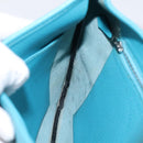 HERMES Trim 31 Shoulder Bag Leather Light Blue Silver Auth 203229V-16